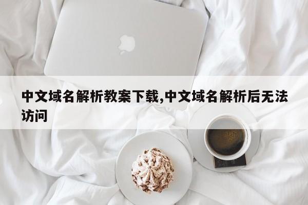 中文域名解析教案下载,中文域名解析后无法访问