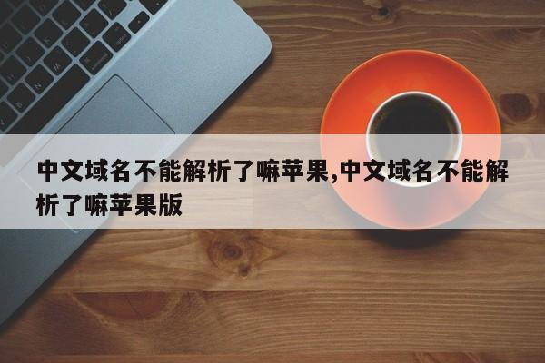 中文域名不能解析了嘛苹果,中文域名不能解析了嘛苹果版